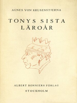 cover image of Tonys sista läroår